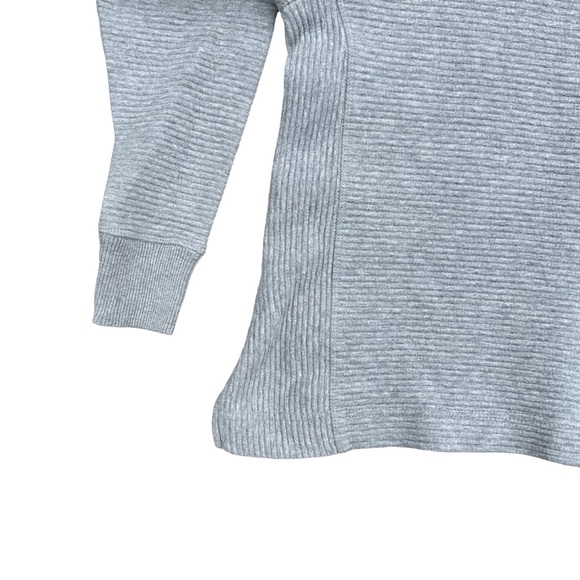 Banana Republic Sweater Womens Sweatshirt Ribbed Long Sleeve Gray Extra Small - Picture 9 of 11